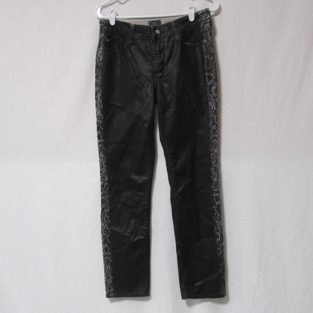 NYDJ Sheri Skinny Snakeskin Size 6P